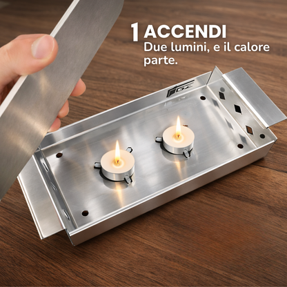 Rost® | Scaldavivande Inox a Candela