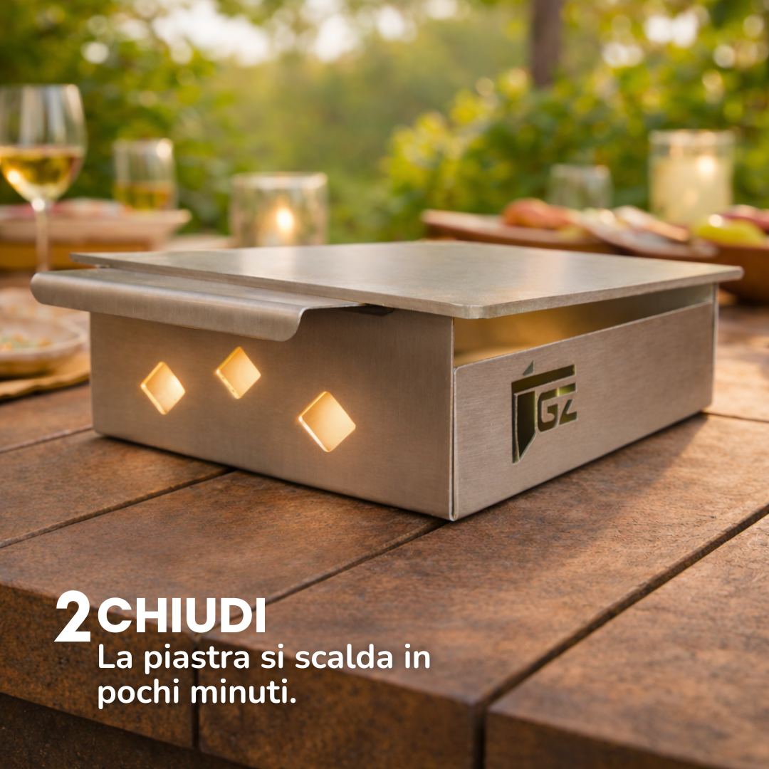 Rost® | Scaldavivande Inox a Candela